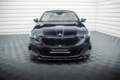 Frontlippe V.1 passend für BMW 5er / i5 M-Paket Limousine / Touring G60 / G61 schwarz Hochglanz