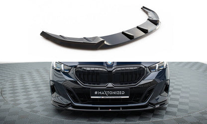 Frontlippe V.1 passend für BMW 5er / i5 M-Paket Limousine / Touring G60 / G61 schwarz Hochglanz
