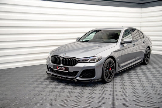Frontlippe V.1 passend für BMW 5er M-Paket / M550i / M550d Limousine / Touring G30 / G31 FL schwarz Hochglanz