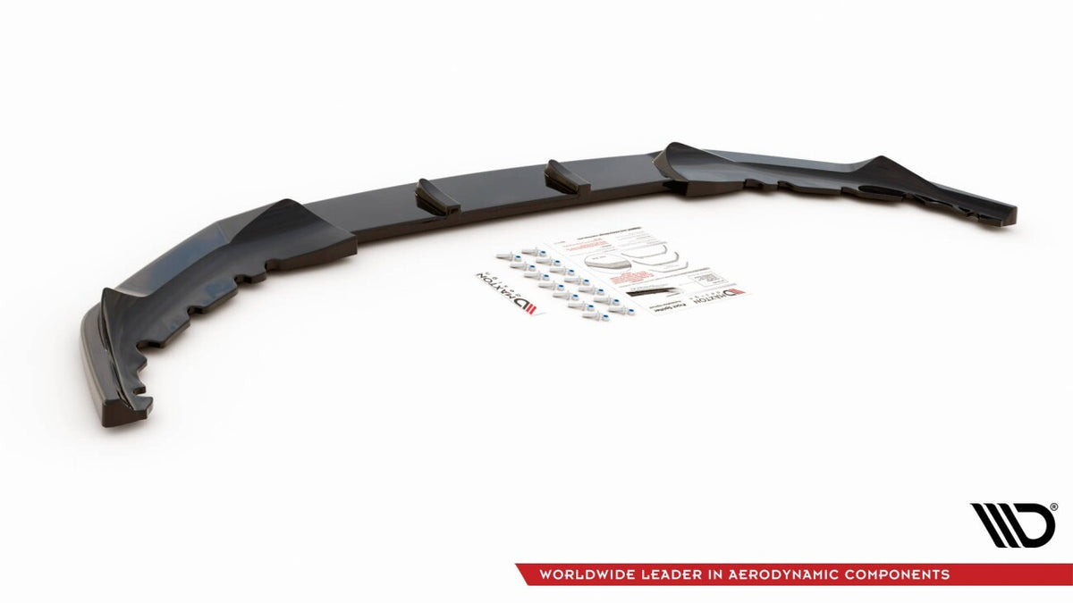 Frontlippe V.1 passend für BMW 5er M-Paket / M550i / M550d Limousine / Touring G30 / G31 FL schwarz Hochglanz