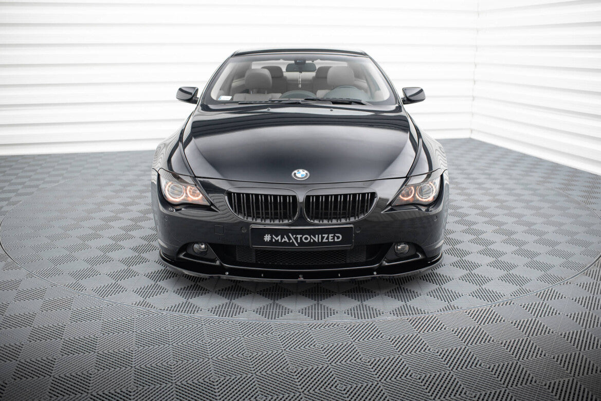 Frontlippe V.1 passend für BMW 6er Coupe E63 / Cabrio E64 schwarz Hochglanz