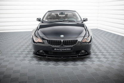 Frontlippe V.1 passend für BMW 6er Coupe E63 / Cabrio E64 schwarz Hochglanz