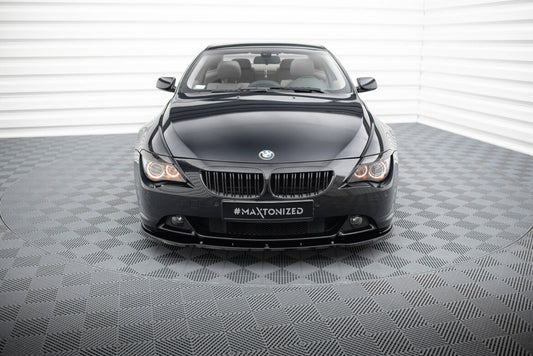 Frontlippe V.1 passend für BMW 6er Coupe E63 / Cabrio E64 schwarz Hochglanz