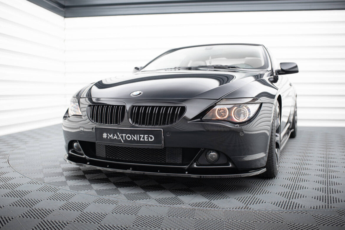 Frontlippe V.1 passend für BMW 6er Coupe E63 / Cabrio E64 schwarz Hochglanz