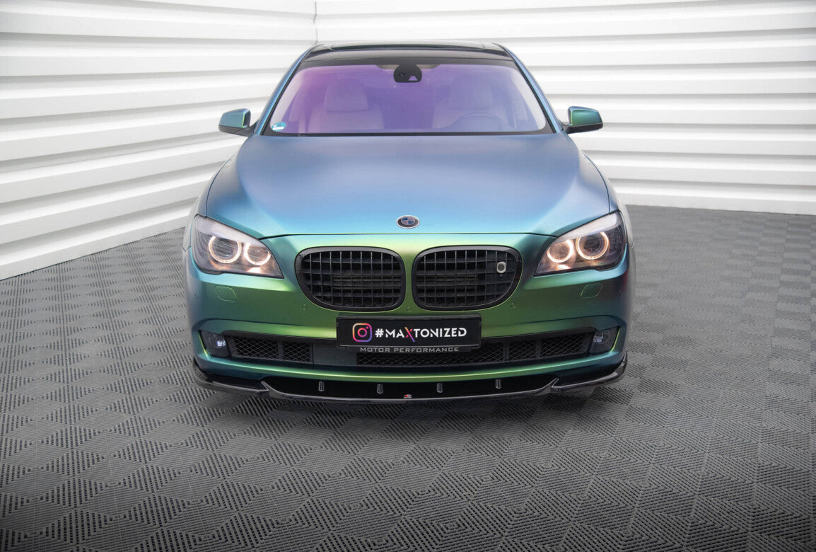Frontlippe V.1 passend für BMW 7 F01 schwarz Hochglanz