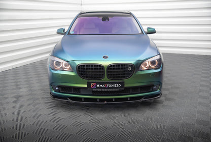 Frontlippe V.1 passend für BMW 7 F01 schwarz Hochglanz