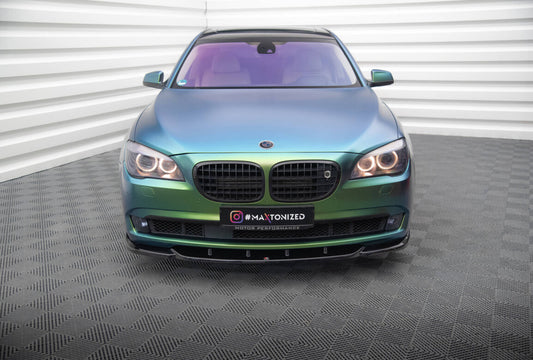 Frontlippe V.1 passend für BMW 7 F01 schwarz Hochglanz