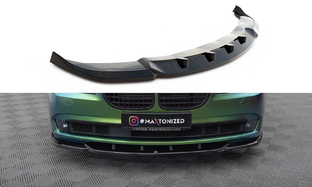 Frontlippe V.1 passend für BMW 7 F01 schwarz Hochglanz
