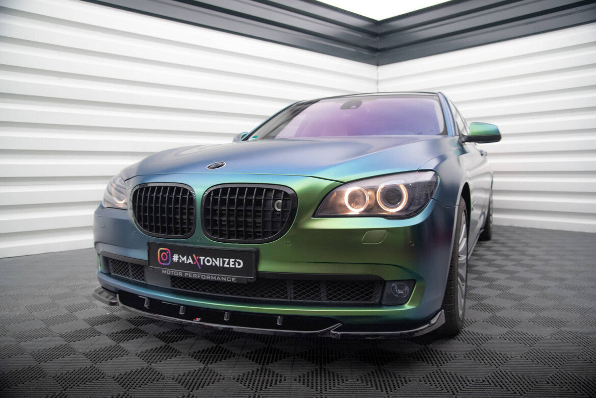 Frontlippe V.1 passend für BMW 7 F01 schwarz Hochglanz