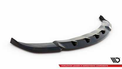 Frontlippe V.1 passend für BMW 7 F01 schwarz Hochglanz