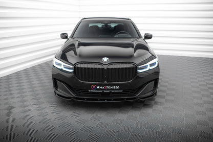 Frontlippe V.1 passend für BMW 7 G11 / G12 FL schwarz Hochglanz