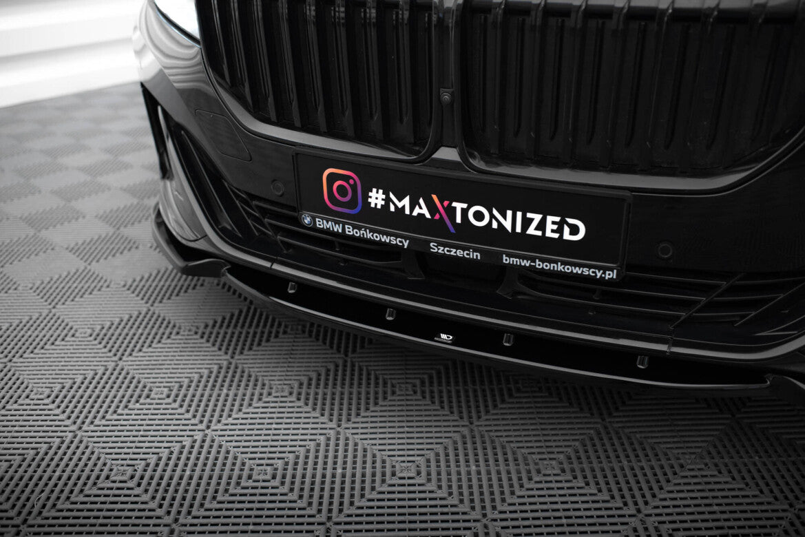 Frontlippe V.1 passend für BMW 7 G11 / G12 FL schwarz Hochglanz