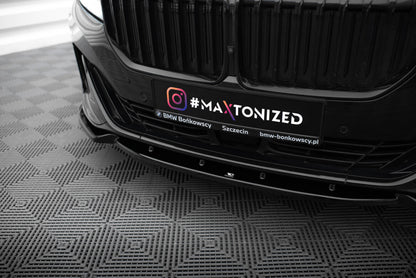 Frontlippe V.1 passend für BMW 7 G11 / G12 FL schwarz Hochglanz