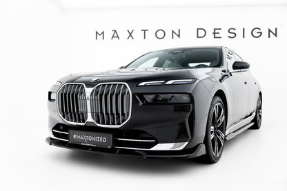 Frontlippe V.1 passend für BMW 7 G70 schwarz Hochglanz