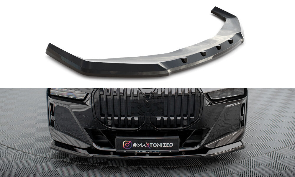 Frontlippe V.1 passend für BMW 7 M-Paket / M760e / i7 M-Paket G70 schwarz Hochglanz
