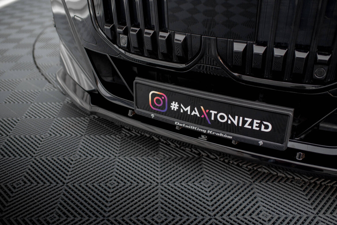 Frontlippe V.1 passend für BMW 7 M-Paket / M760e / i7 M-Paket G70 schwarz Hochglanz