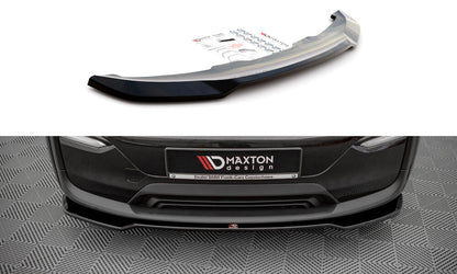 Frontlippe V.1 passend für BMW i3 S Mk1 FL schwarz Hochglanz