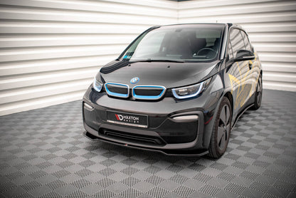 Frontlippe V.1 passend für BMW i3 S Mk1 FL schwarz Hochglanz