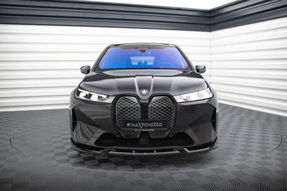 Frontlippe V.1 passend für BMW iX M-Paket i20 schwarz Hochglanz