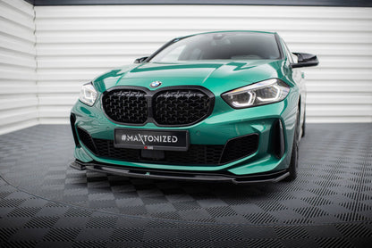 Frontlippe V.1 passend für BMW M135i F40 schwarz Hochglanz