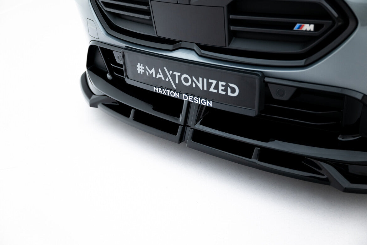 Frontlippe V.1 passend für BMW M135i M Performance F70 schwarz Hochglanz