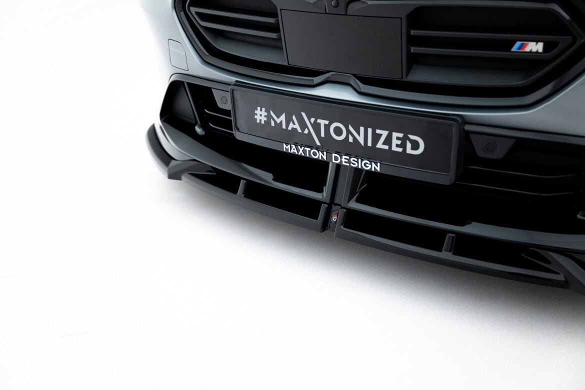 Frontlippe V.1 passend für BMW M135i M Performance F70 schwarz Hochglanz