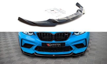 Frontlippe V.1 passend für BMW M2 Competition F87 schwarz Hochglanz