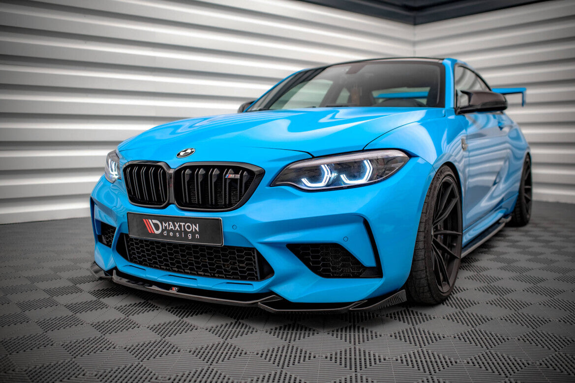Frontlippe V.1 passend für BMW M2 Competition F87 schwarz Hochglanz