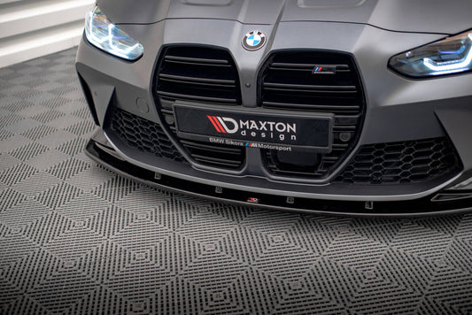Frontlippe V.1 passend für BMW M3 / M4 G80 / G81 / G82 schwarz Hochglanz