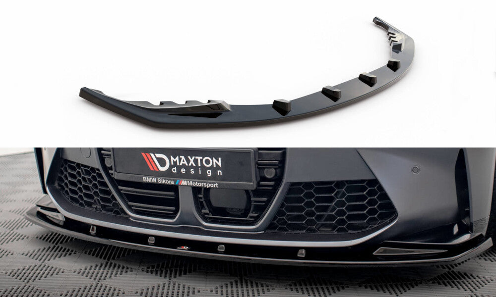 Frontlippe V.1 passend für BMW M3 / M4 G80 / G81 / G82 schwarz Hochglanz