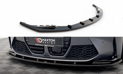 Frontlippe V.1 passend für BMW M3 / M4 G80 / G81 / G82 schwarz Hochglanz
