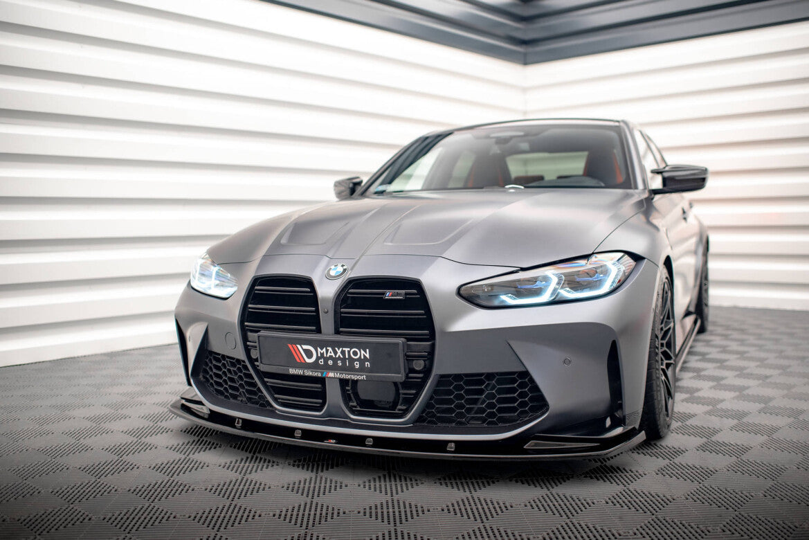 Frontlippe V.1 passend für BMW M3 / M4 G80 / G81 / G82 schwarz Hochglanz