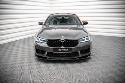 Frontlippe V.1 passend für BMW M5 F90 FL schwarz Hochglanz