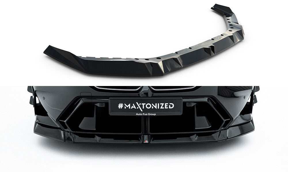 Frontlippe V.1 passend für BMW M5 Limousine / Touring G90 schwarz Hochglanz