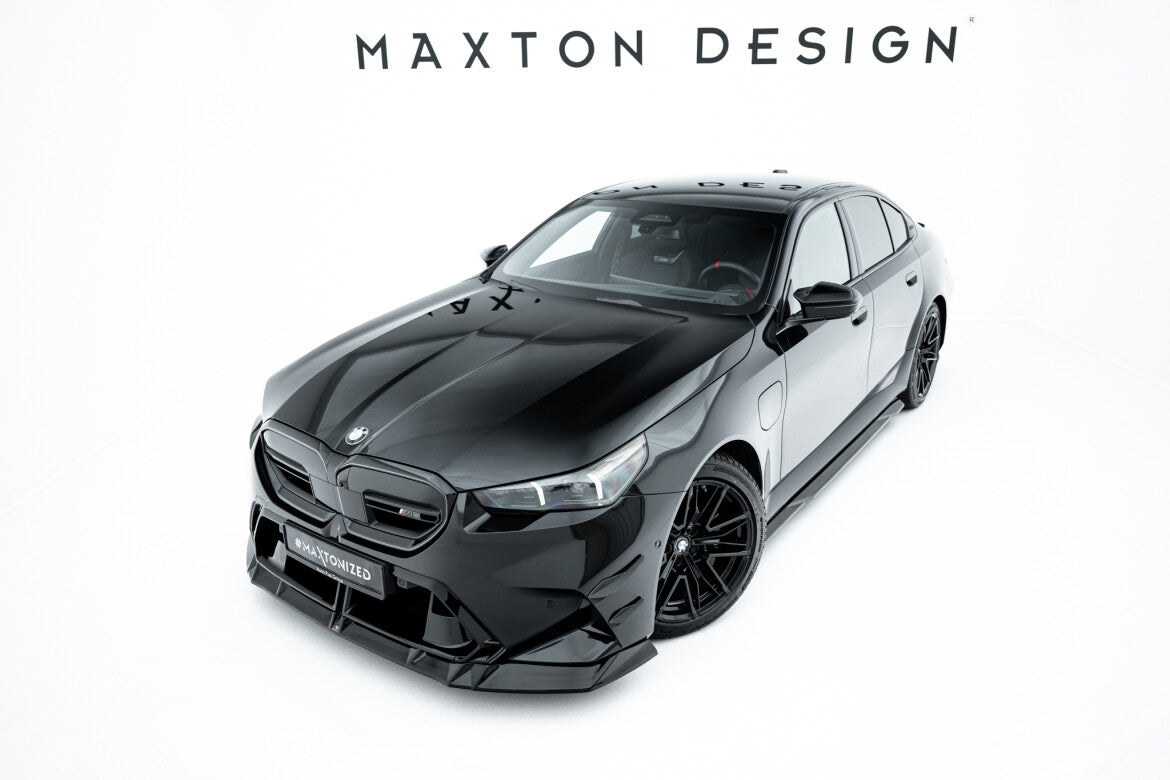 Frontlippe V.1 passend für BMW M5 Limousine / Touring G90 schwarz Hochglanz