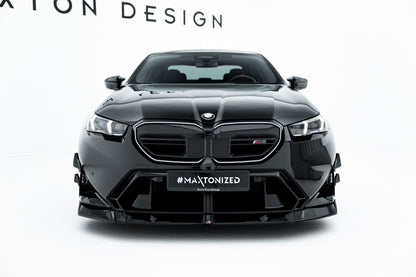 Frontlippe V.1 passend für BMW M5 Limousine / Touring G90 schwarz Hochglanz