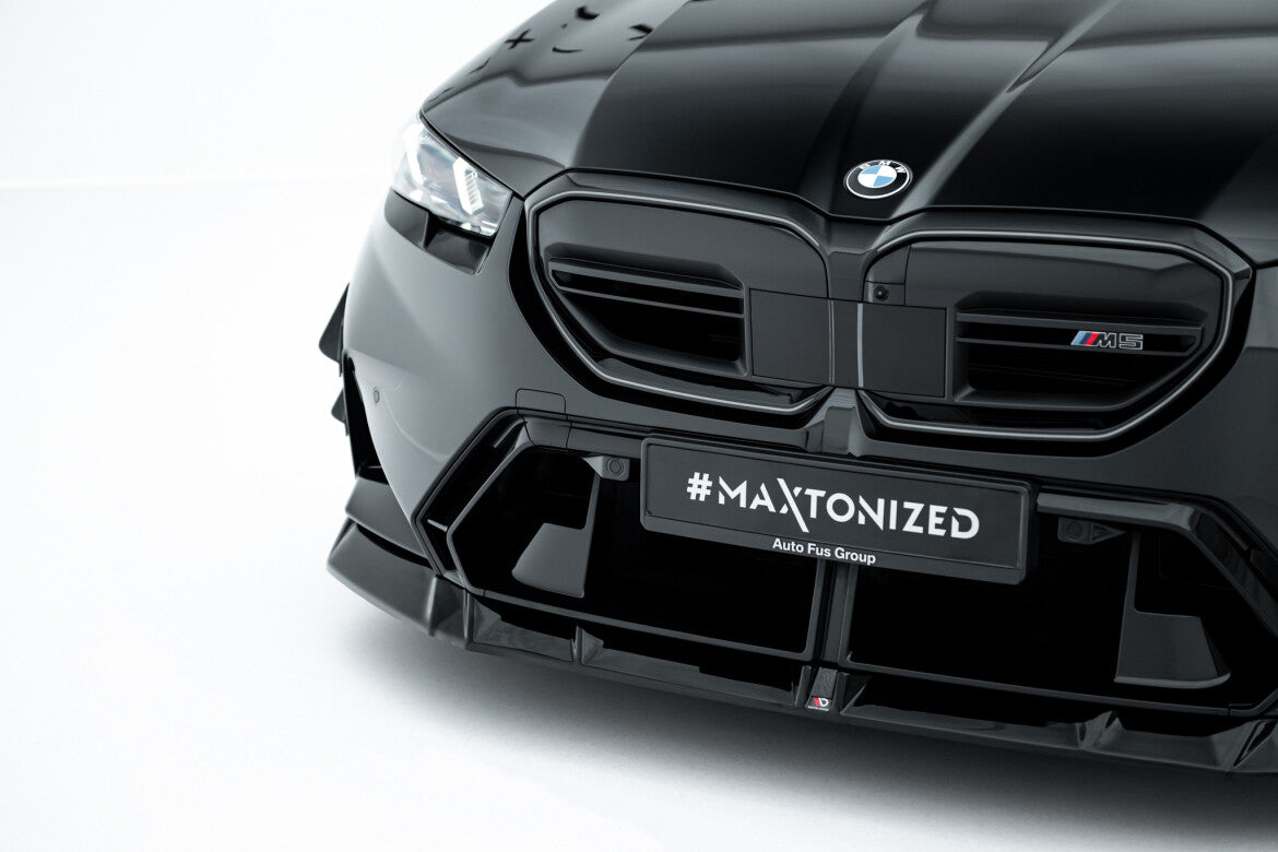 Frontlippe V.1 passend für BMW M5 Limousine / Touring G90 schwarz Hochglanz
