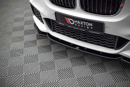 Frontlippe V.1 passend für BMW X1 M-Paket F48 schwarz Hochglanz