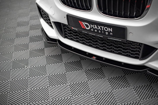 Frontlippe V.1 passend für BMW X1 M-Paket F48 schwarz Hochglanz