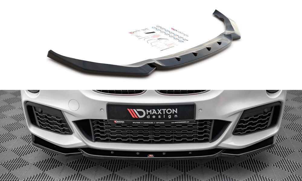 Frontlippe V.1 passend für BMW X1 M-Paket F48 schwarz Hochglanz