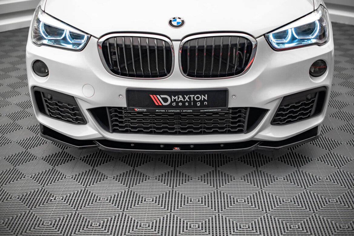 Frontlippe V.1 passend für BMW X1 M-Paket F48 schwarz Hochglanz