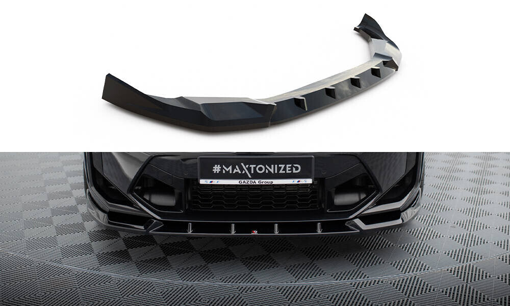 Frontlippe V.1 passend für BMW X3 M F97 FL schwarz Hochglanz