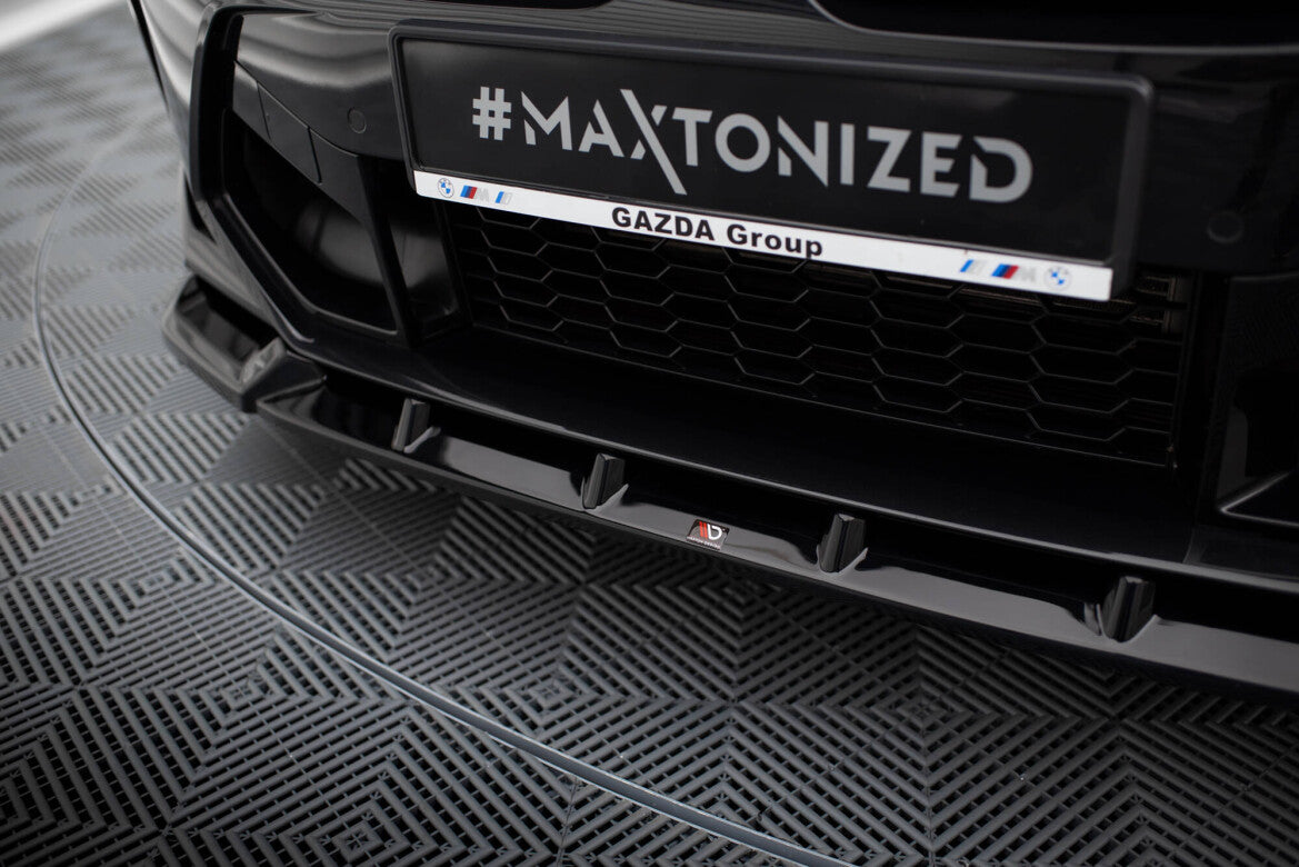Frontlippe V.1 passend für BMW X3 M F97 FL schwarz Hochglanz