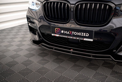 Frontlippe V.1 passend für BMW X3 M40d / M40i / M-Paket G01 schwarz Hochglanz