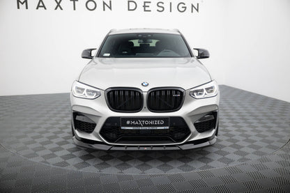 Frontlippe V.1 passend für BMW X4 M F98 schwarz Hochglanz