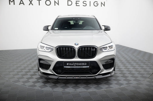 Frontlippe V.1 passend für BMW X4 M F98 schwarz Hochglanz