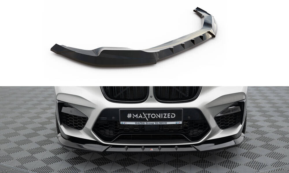 Frontlippe V.1 passend für BMW X4 M F98 schwarz Hochglanz