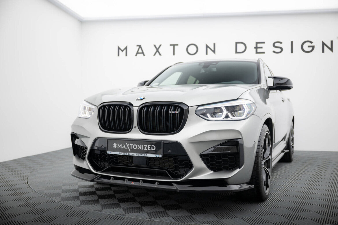 Frontlippe V.1 passend für BMW X4 M F98 schwarz Hochglanz