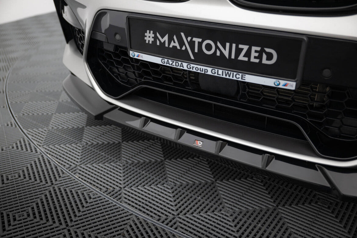 Frontlippe V.1 passend für BMW X4 M F98 schwarz Hochglanz