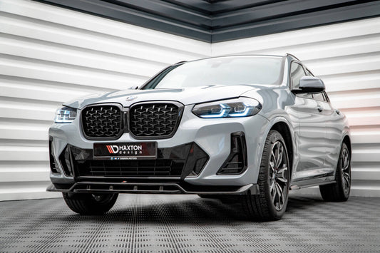 Frontlippe V.1 passend für BMW X4 M-Paket G02 FL schwarz Hochglanz